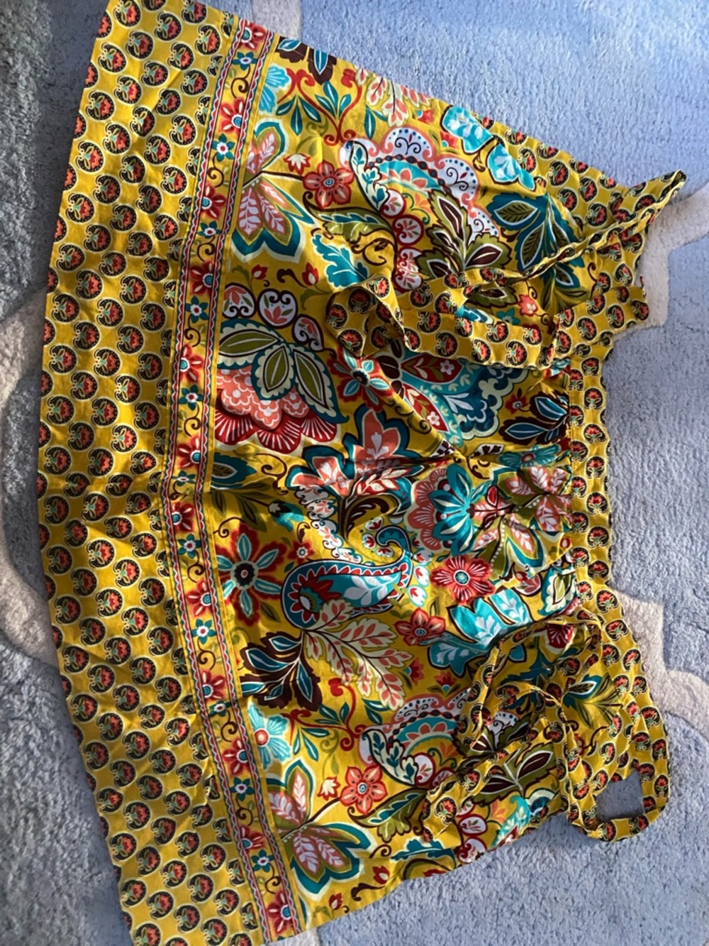 Vera Bradley Provincial Vibrant Yellow Floral Apron